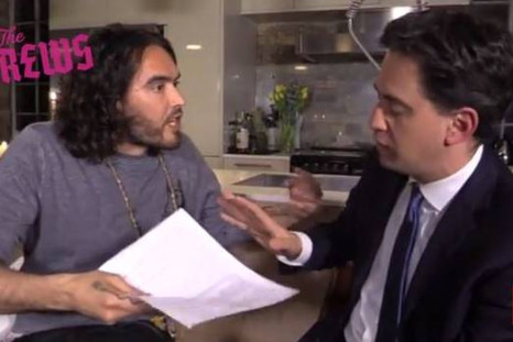 Russell Brand and Ed Miliaband