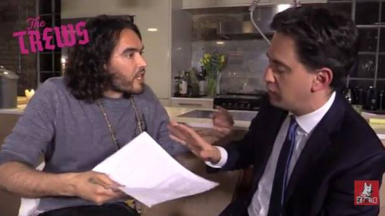 Russell Brand and Ed Miliaband