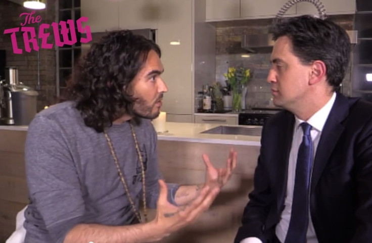 Russell Brand and Ed Miliband