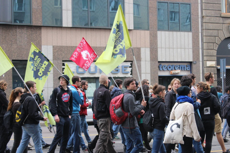 Milan Expo 2015 Student Protest