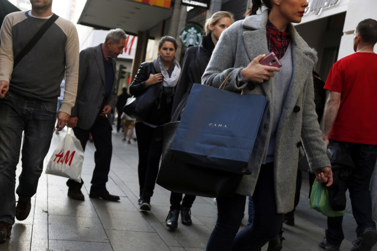 Madrid high street shoppers