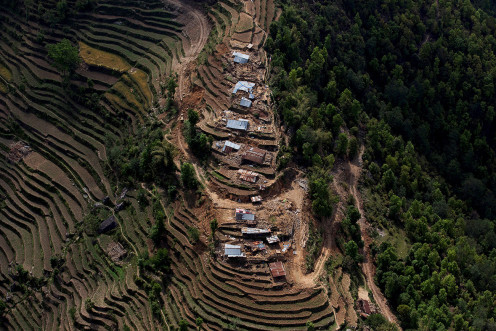 Nepal earthquake aerial photos