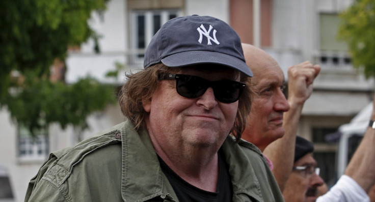 Michael Moore filmmaker in Portugal in 2015