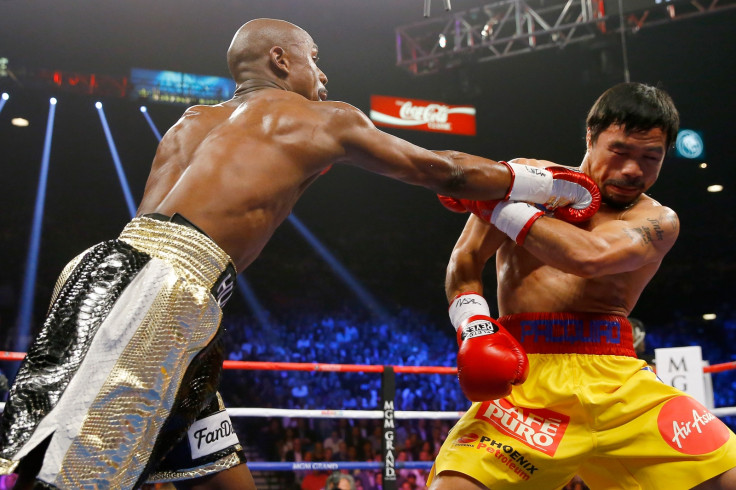 Floyd Mayweather defeats Manny Pacquiao Floyd Mayweather defeats Manny Pacquiao