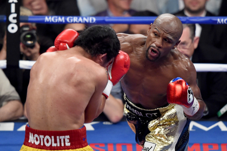 Floyd Mayweather defeats Manny Pacquiao Floyd Mayweather defeats Manny Pacquiao