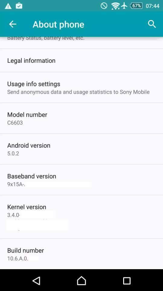 Android 5.0 for Sony Xperia Z Android 5.0 for Sony Xperia Z