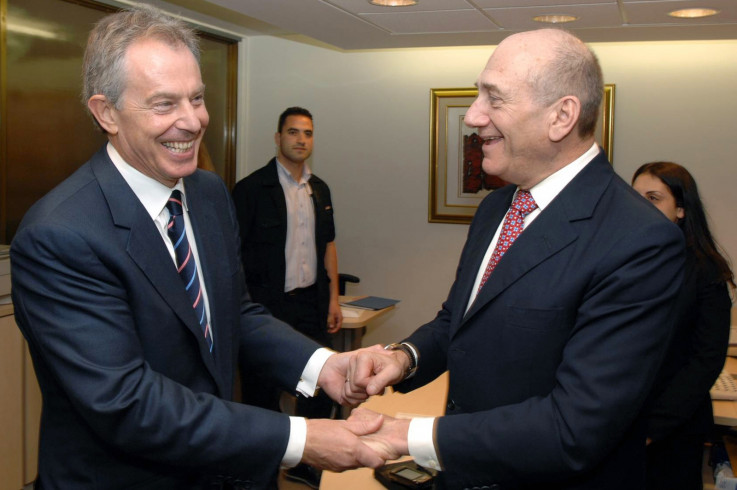 Tony Blair Ehub Olmert