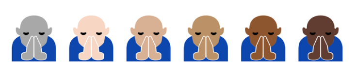 Microsoft's new emoji are in default grey