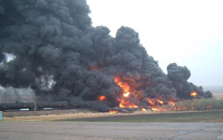 huge oil tanker train