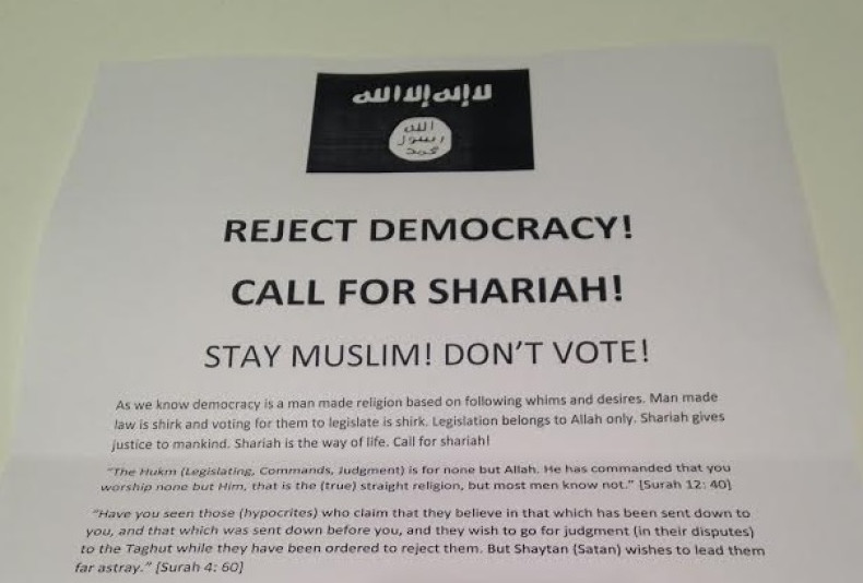 General election 'Isis leaflet'