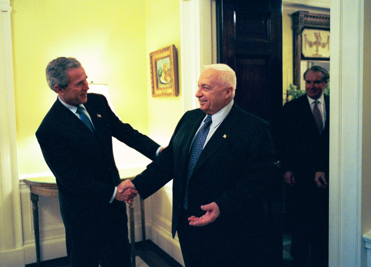 George W. Bush and Ariel Sharon