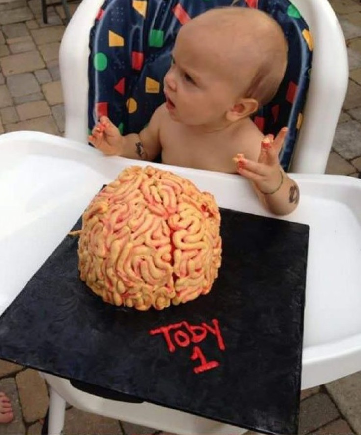 Human Brain cake for toddler