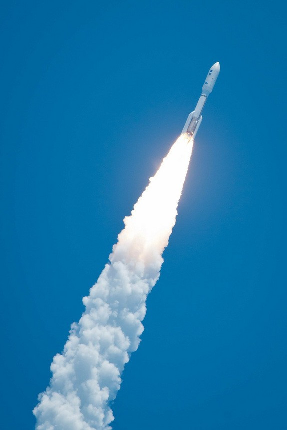 Rocket shoots skyward