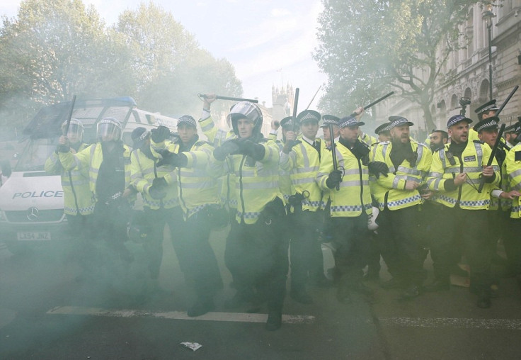 Anti-government protests at Downing Street