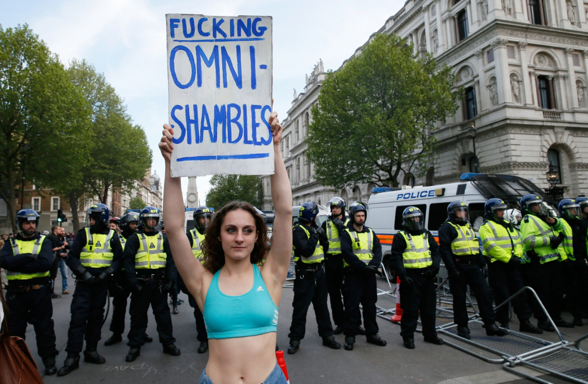 ominshambles placard ominshambles placard