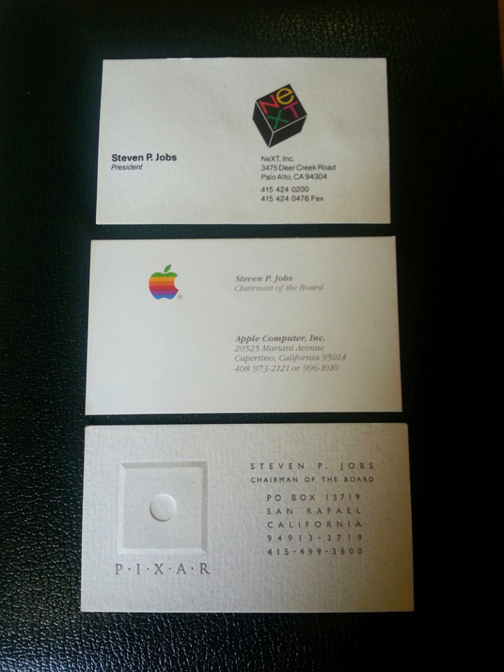 Steve Jobs business cards