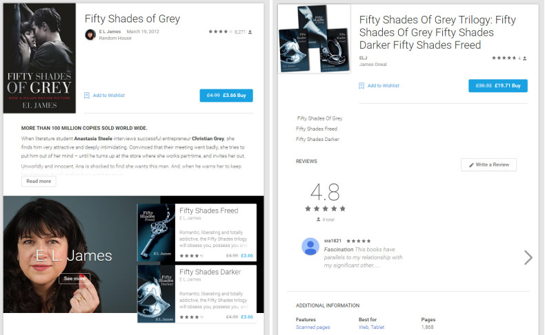 Real vs Fake eBooks on Google Play