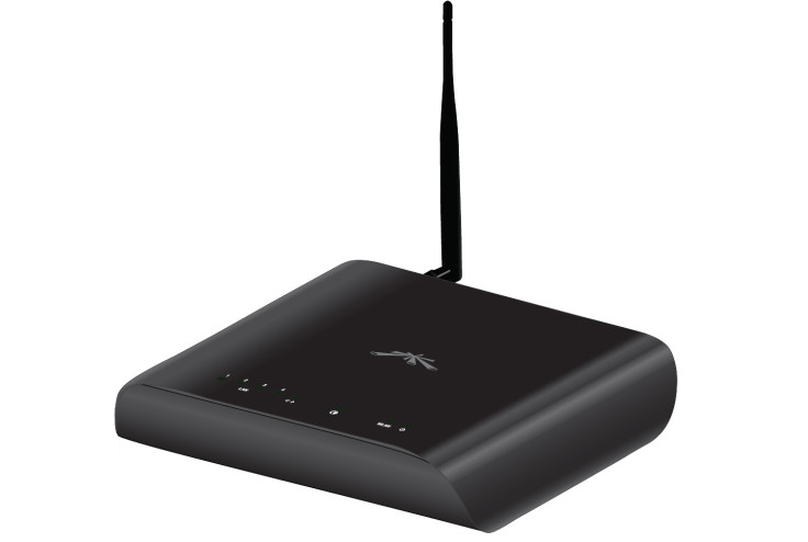 A Ubiquiti internet router