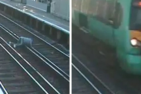 Cyclist almost hit by train in Horsham