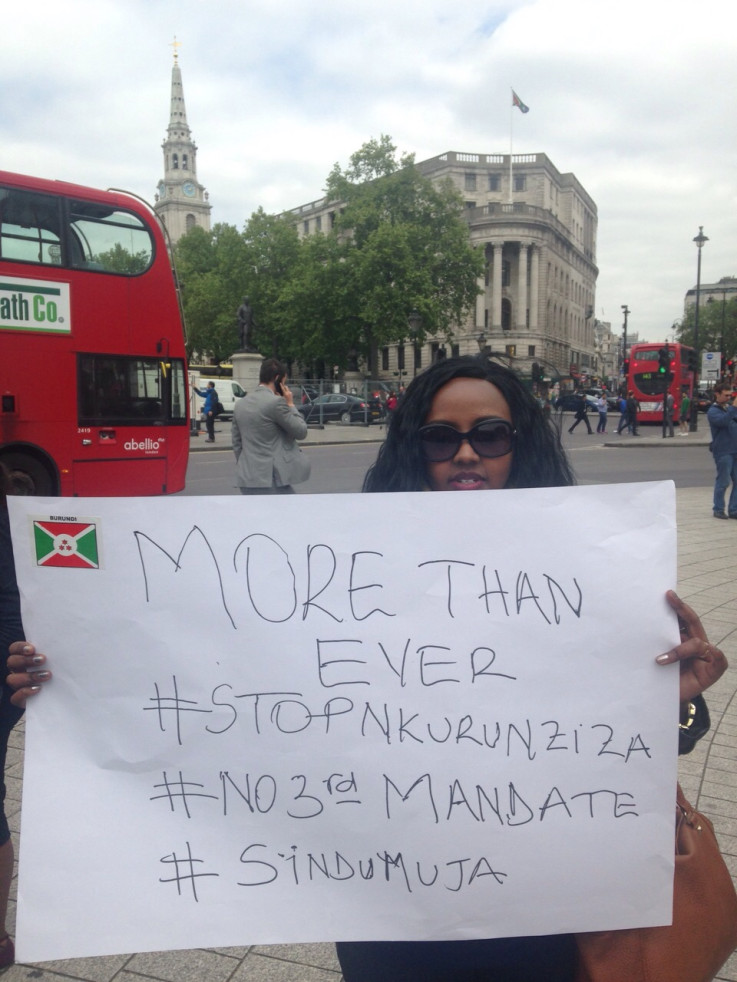 Burundi protest London