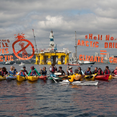 Seattle protesters against Shell