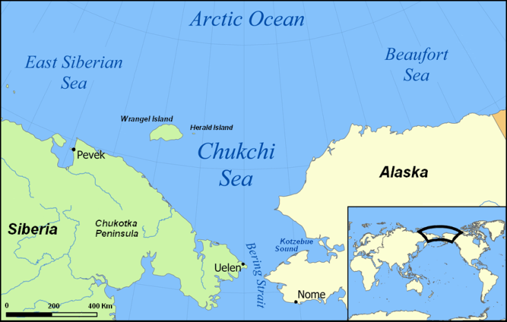 Map of the Chukchi Sea