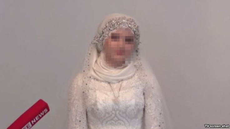 Screengrab of Chechen bride