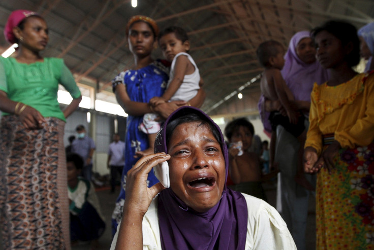 A Rohingya migrant