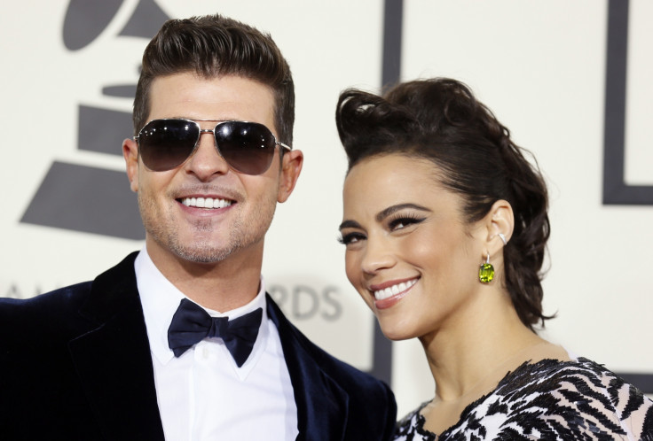 Robin Thicke and Paula Patton