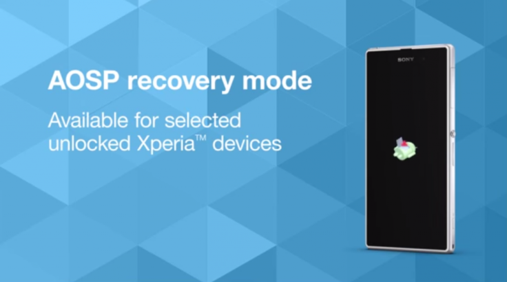 Sony's AOSP recovery tool