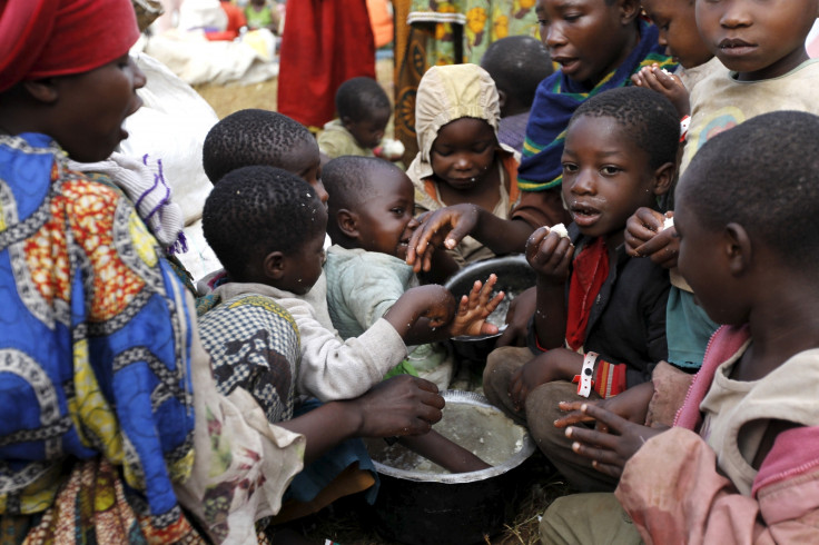 Children refugee Burundi food