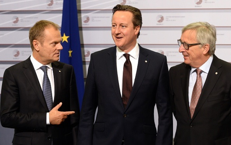 Donald Tusk David Cameron Junker