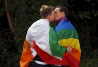 Ireland referendum men kissing LARGE