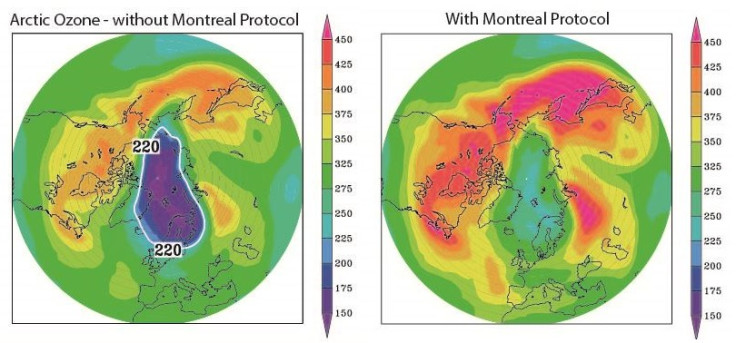 ozone hole without montreal protocol