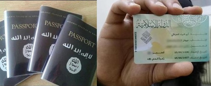 Isis passport ID card
