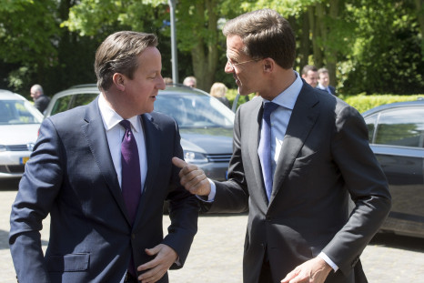 Rutte and Cameron in The Hague