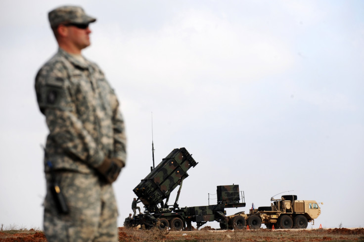 US soldier stands in front