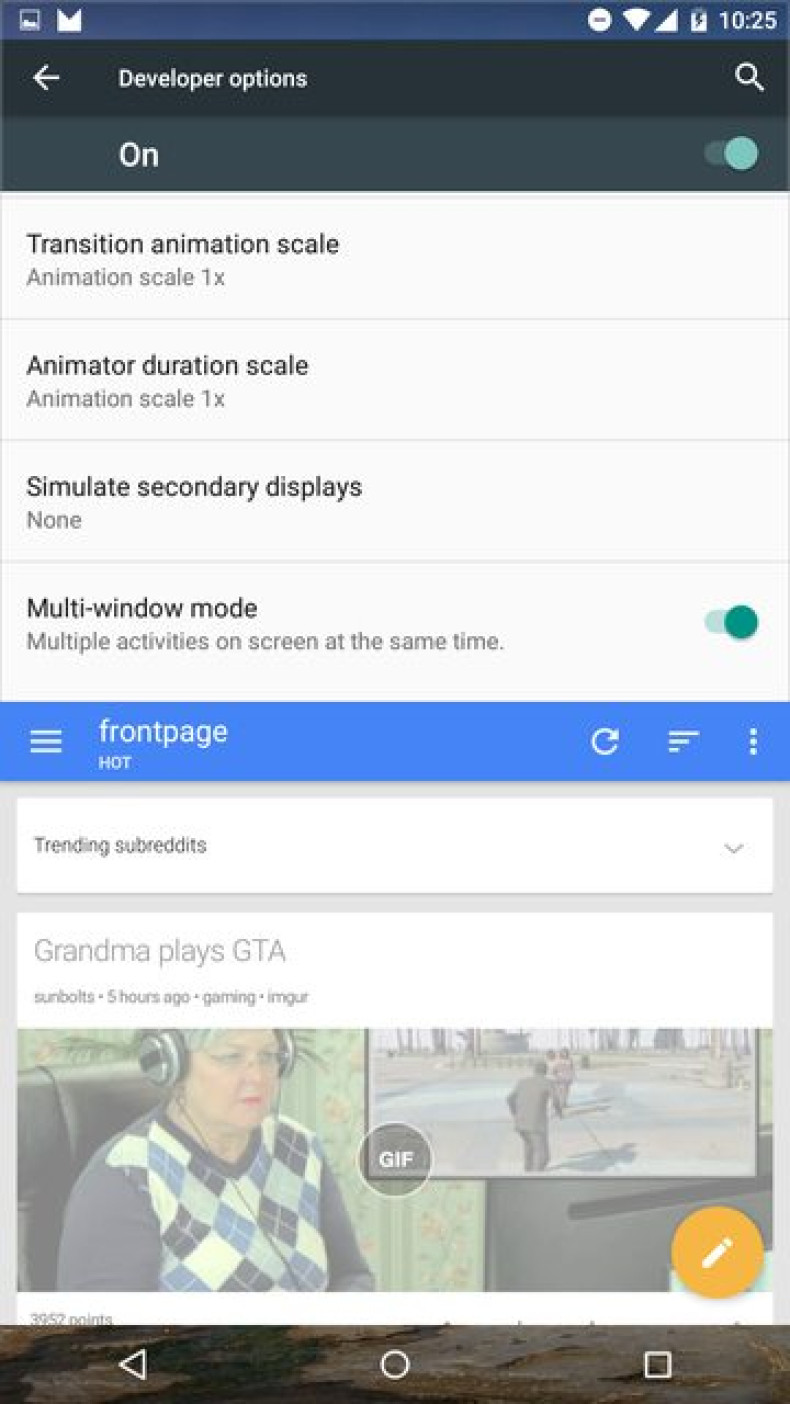 Android M Multi-Window mode