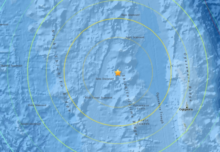 Undersea Japan earthquake