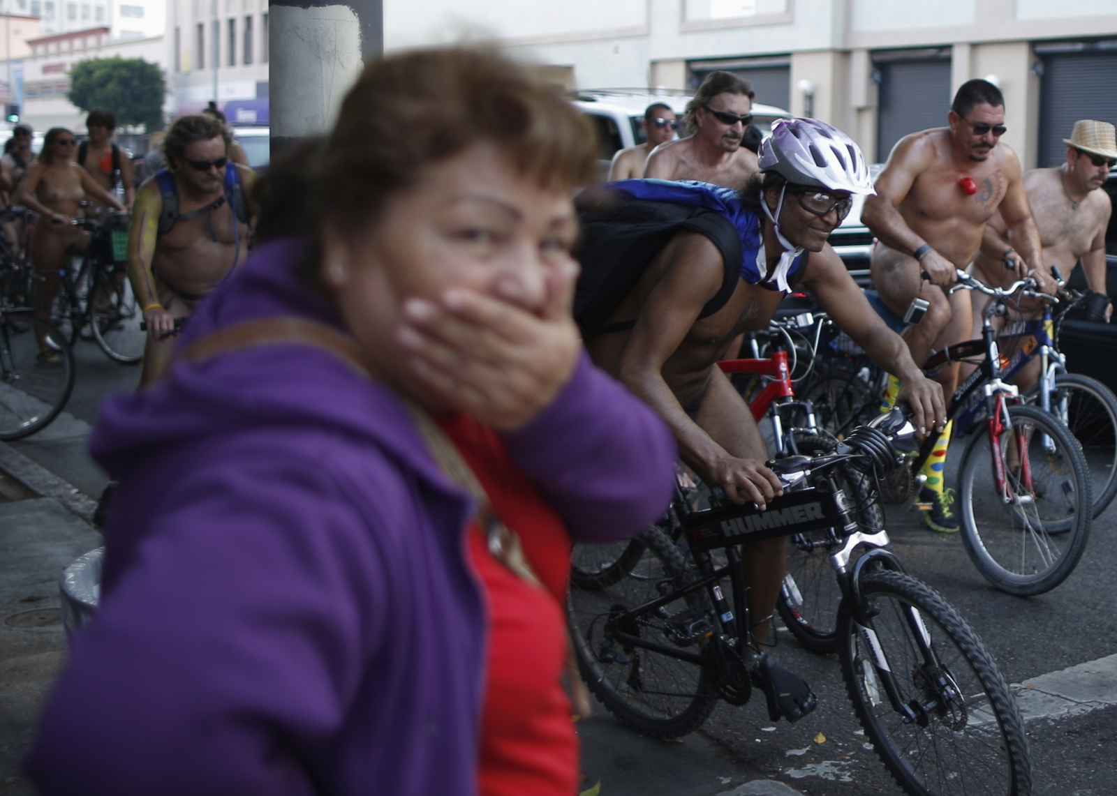 World Naked Bike Ride Cyclist warned by police after complaints he was overexcited IBTimes UK