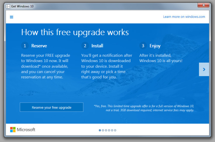 Windows 10 free upgrade