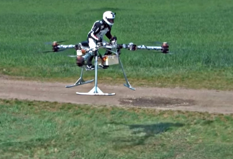 Flike's personal tricopter test flight in Hungary