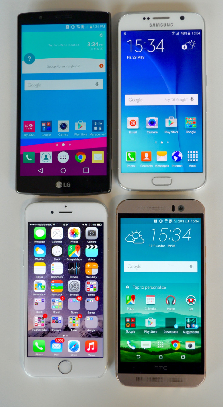 iPhone 6 Galaxy S6 One M9 G4