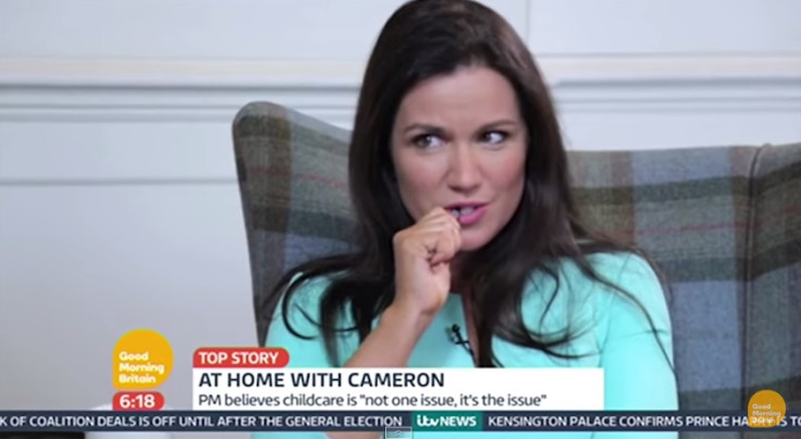Susanna Reid interviewing David Cameron