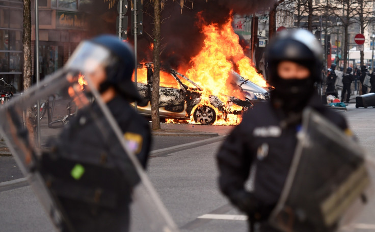 anti-capitalism protests Frankfurt