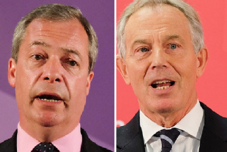 Nigel Farage and Tony Blair