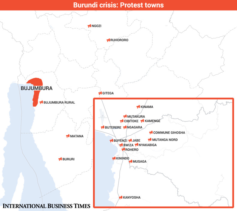 Burundi protest towns