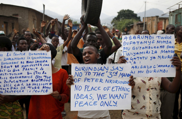 Burundi protesters