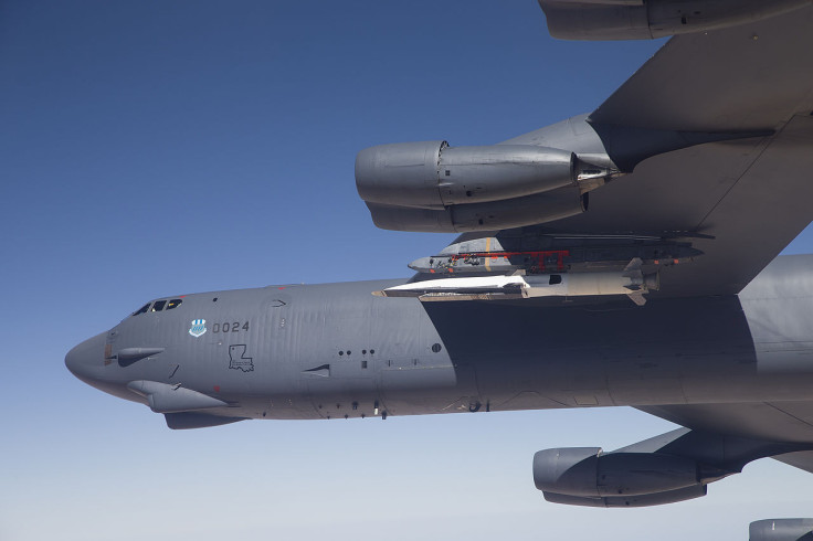 X-51 WaveRider and rocket on B-52 bomber