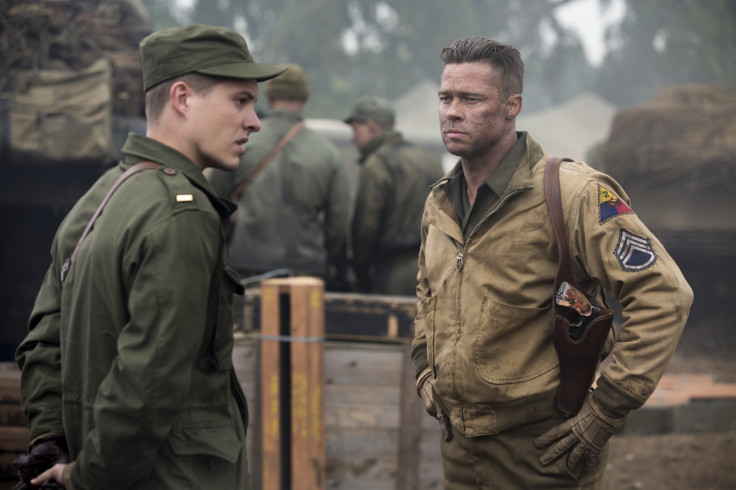 Xavier Samuel and Brad Pitt in Fury